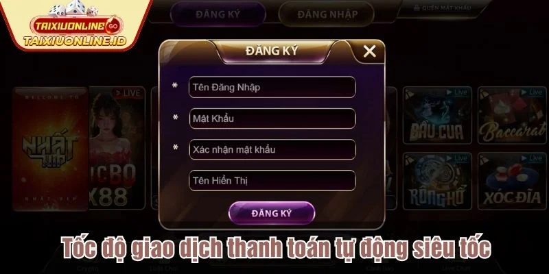 Nhatvip cho thấy khả năng xử lý giao dịch khá mượt